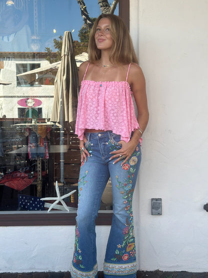 Hippie Floral Jeans