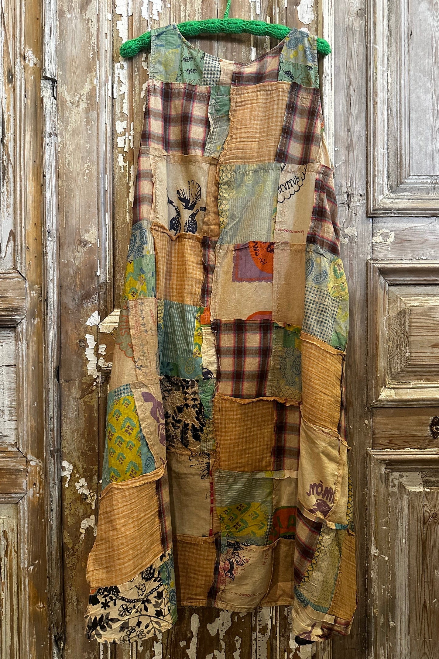 Sleeveless Patchwork Dress