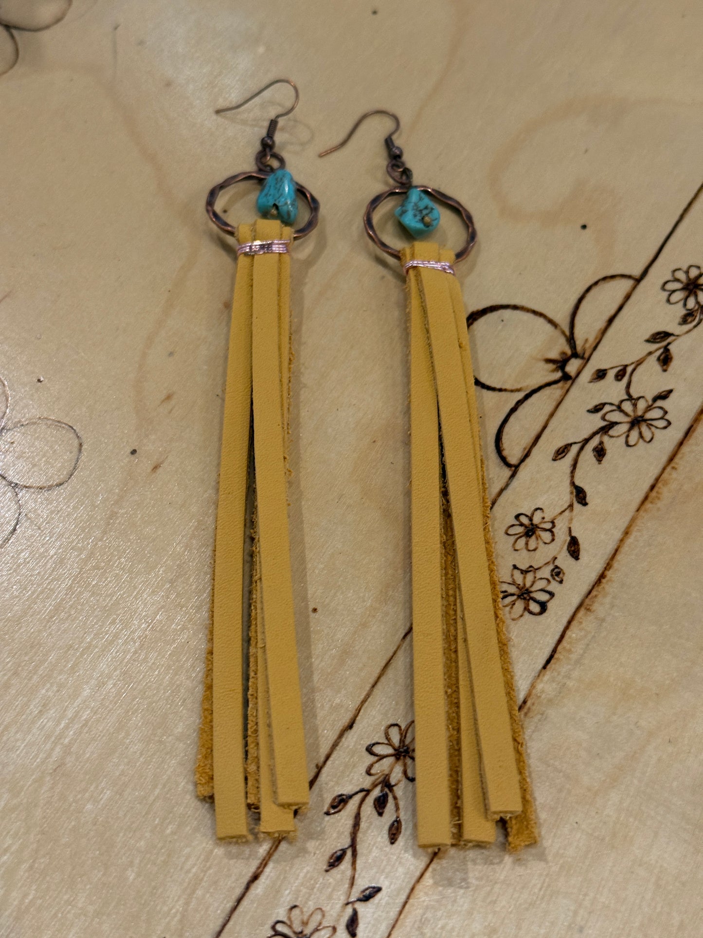 Suede Fringe Earrings