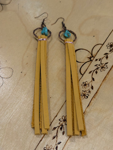 Suede Fringe Earrings