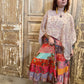 Boho Patched Maxi Skirt
