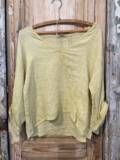 Assymetrical V Neck Top