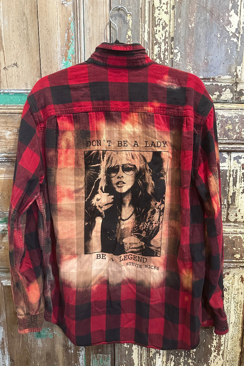 Up Cycled Stevie Nicks Flannel