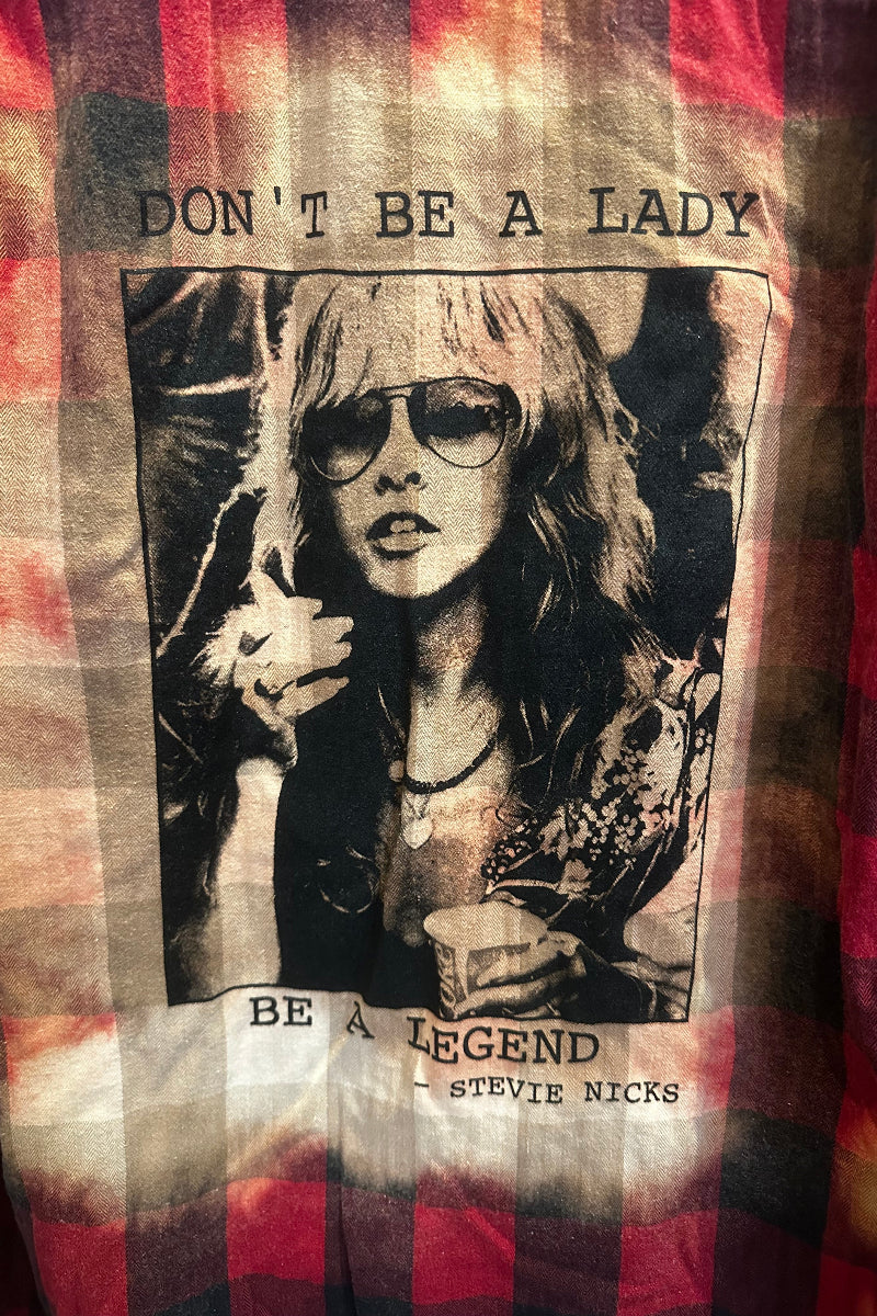 Up Cycled Stevie Nicks Flannel