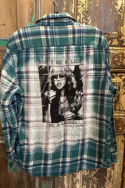 Up Cycled Stevie Nicks Flannel