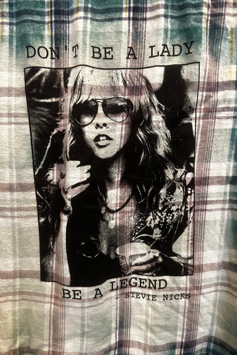 Up Cycled Stevie Nicks Flannel