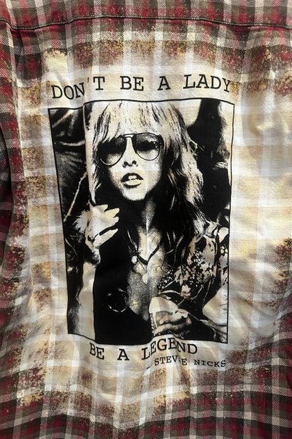 Up Cycled Stevie Nicks Flannel
