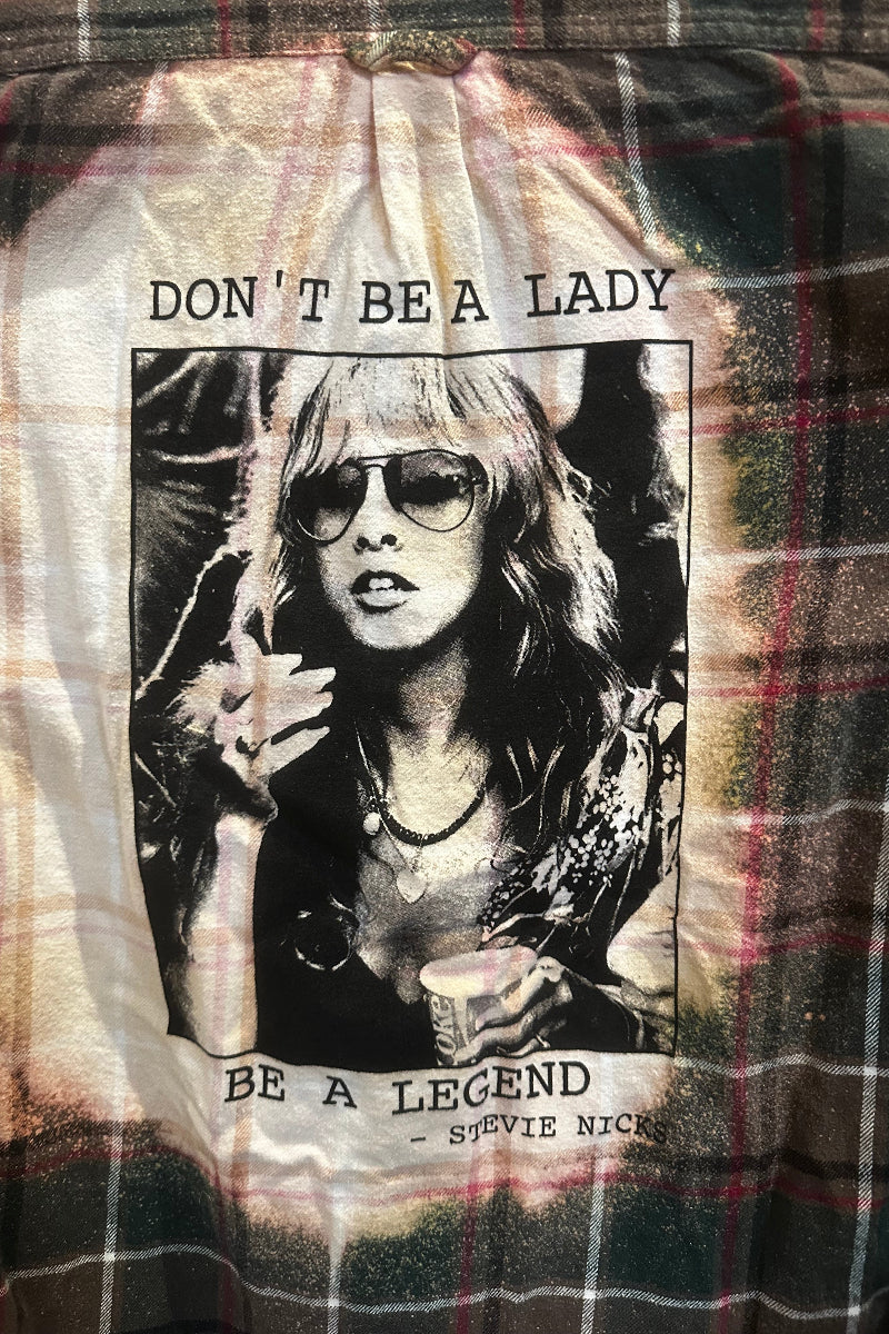 Up Cycled Stevie Nicks Flannel