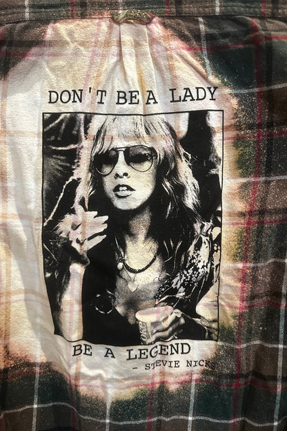 Up Cycled Stevie Nicks Flannel