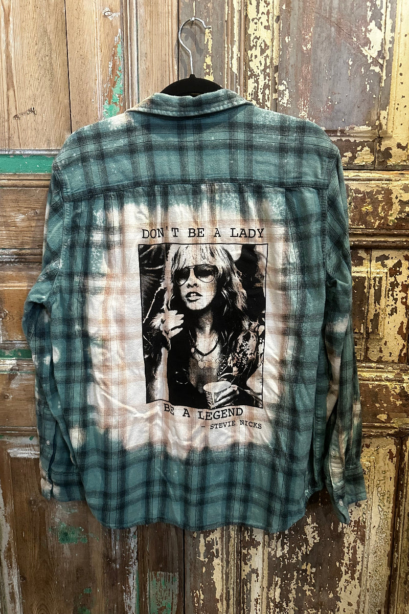 Up Cycled Stevie Nicks Flannel