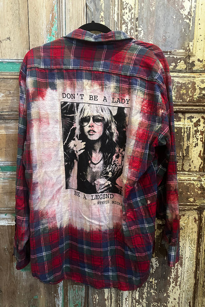 Up Cycled Stevie Nicks Flannel