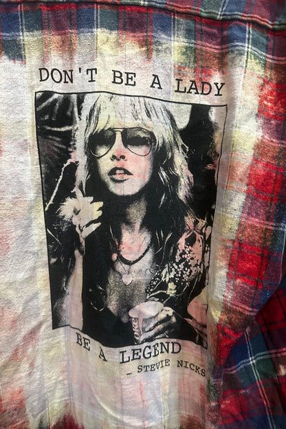 Up Cycled Stevie Nicks Flannel