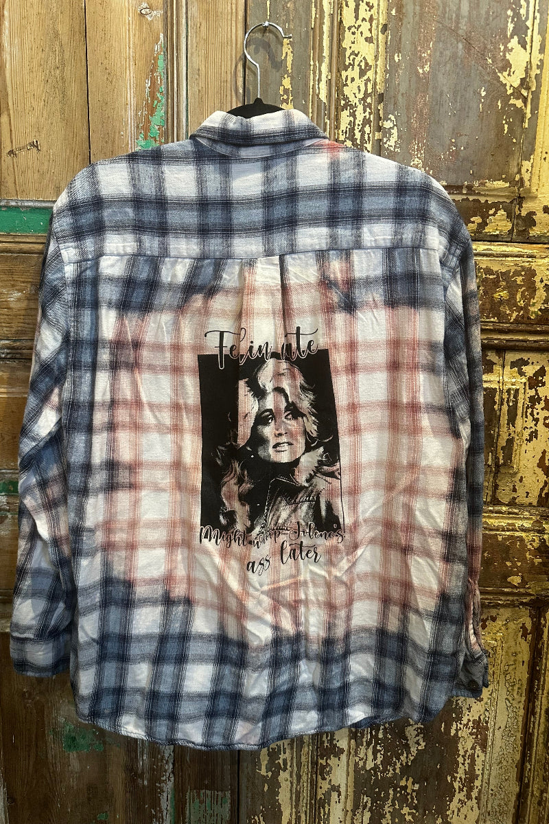 Up Cycled Dolly Flannel