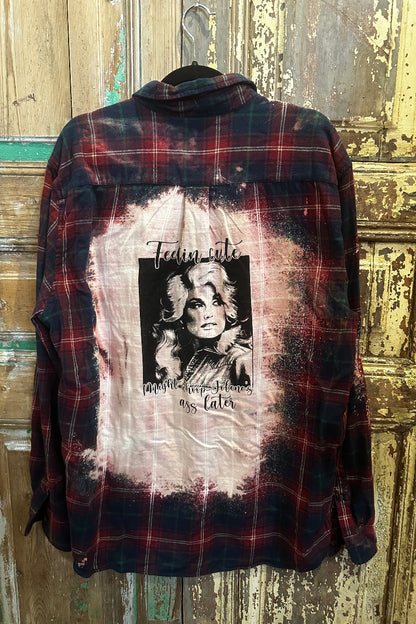 Up Cycled Dolly Flannel
