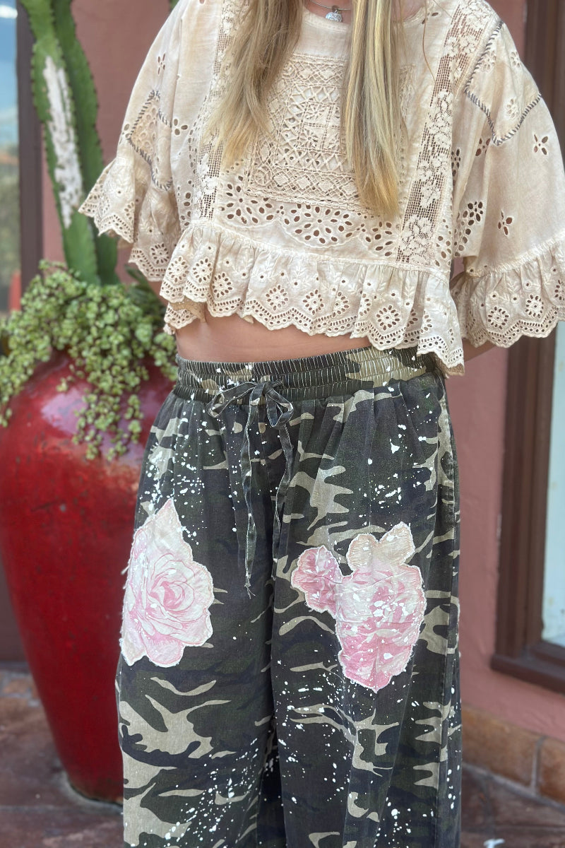 Softly Worn Eyelet Top