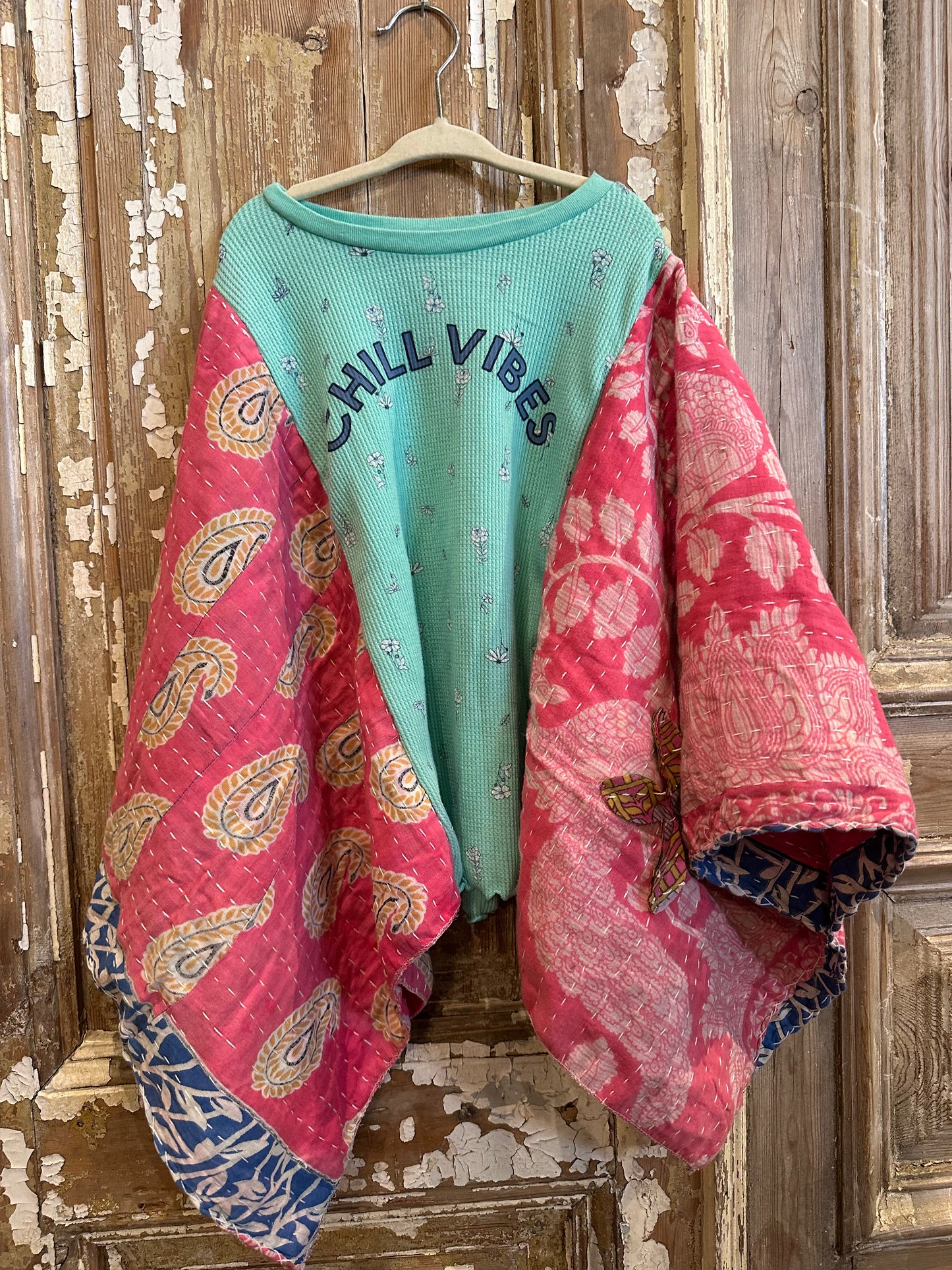 Size 6-8 Kantha Poncho