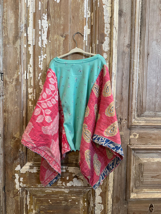 Size 6-8 Kantha Poncho