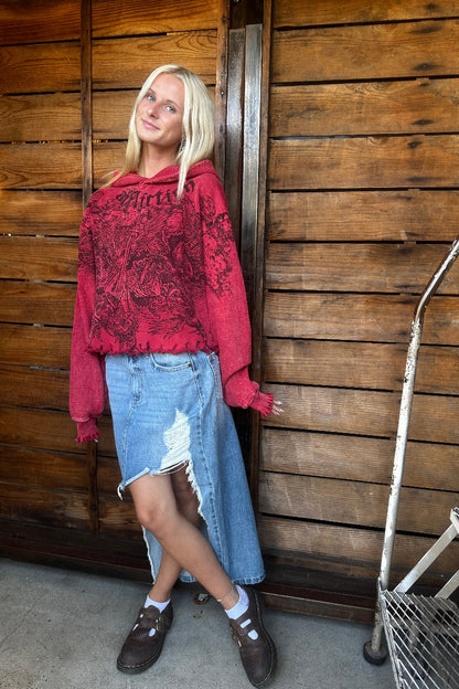 Angels Crop Hoodie