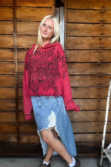 Angels Crop Hoodie