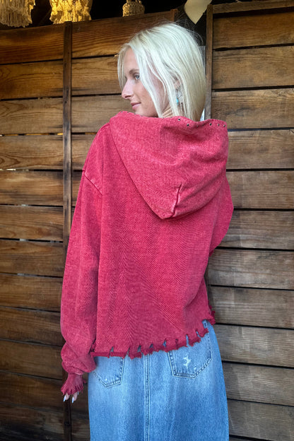 Angels Crop Hoodie