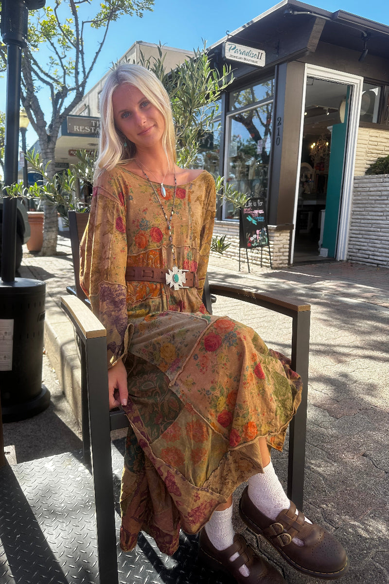 Patchwork Knit Dress
