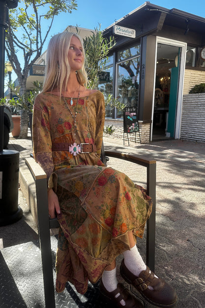 Patchwork Knit Dress