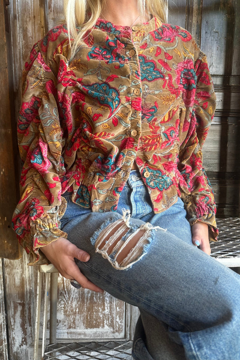Velvet Bomber Jacket