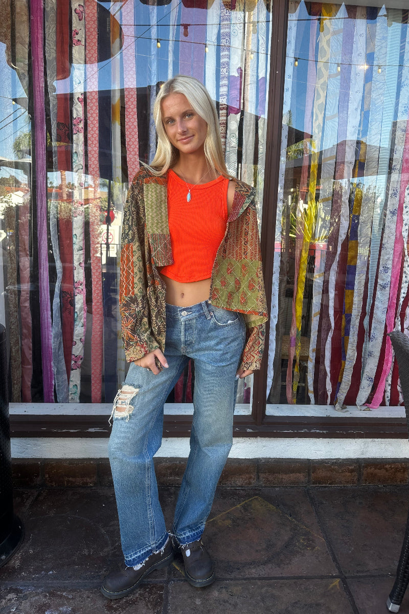 Patchwork Short Jacket