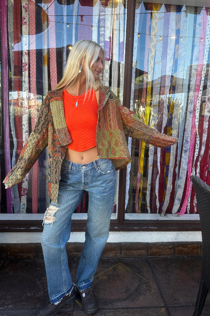 Patchwork Short Jacket