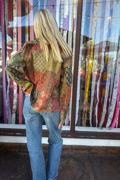 Patchwork Short Jacket