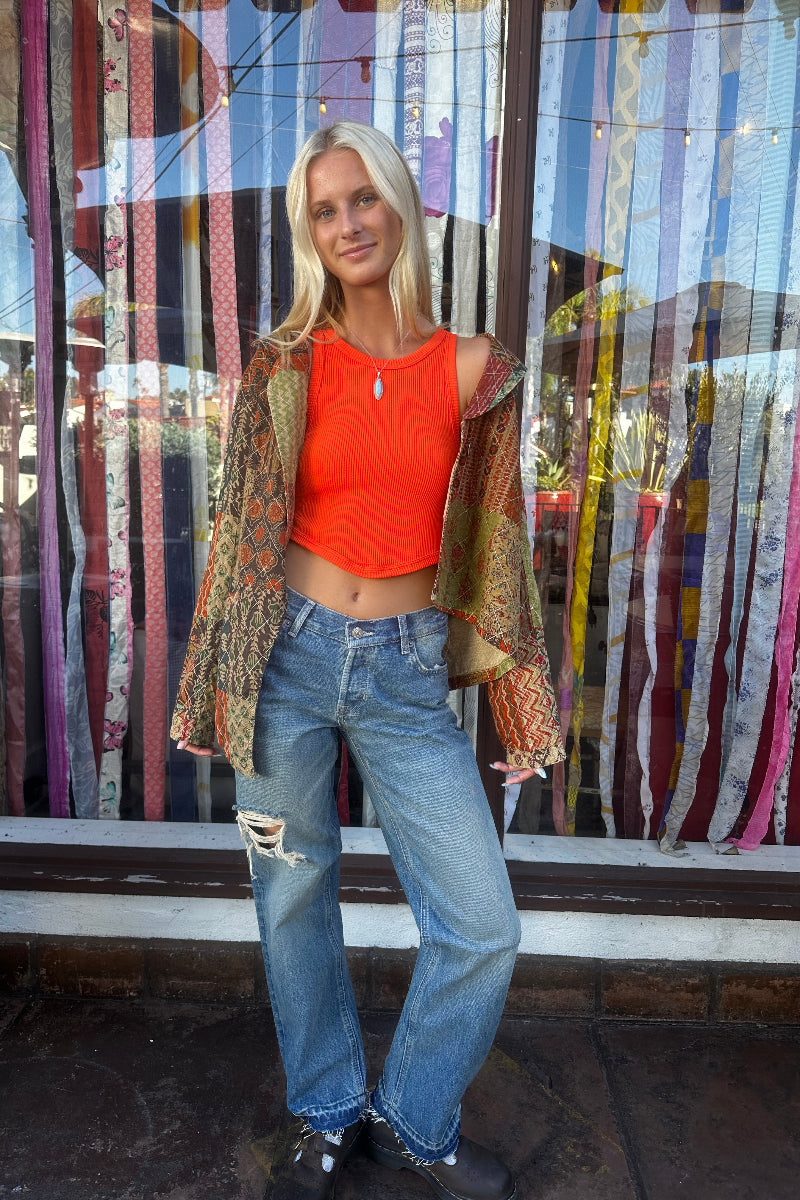 Patchwork Short Jacket