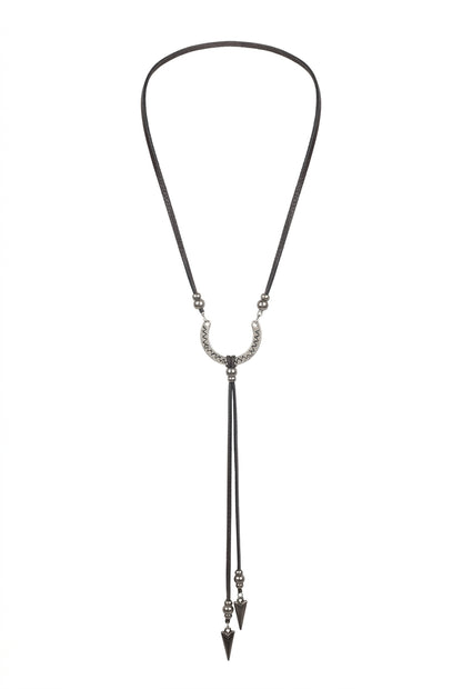 Horseshoe Leather Necklace