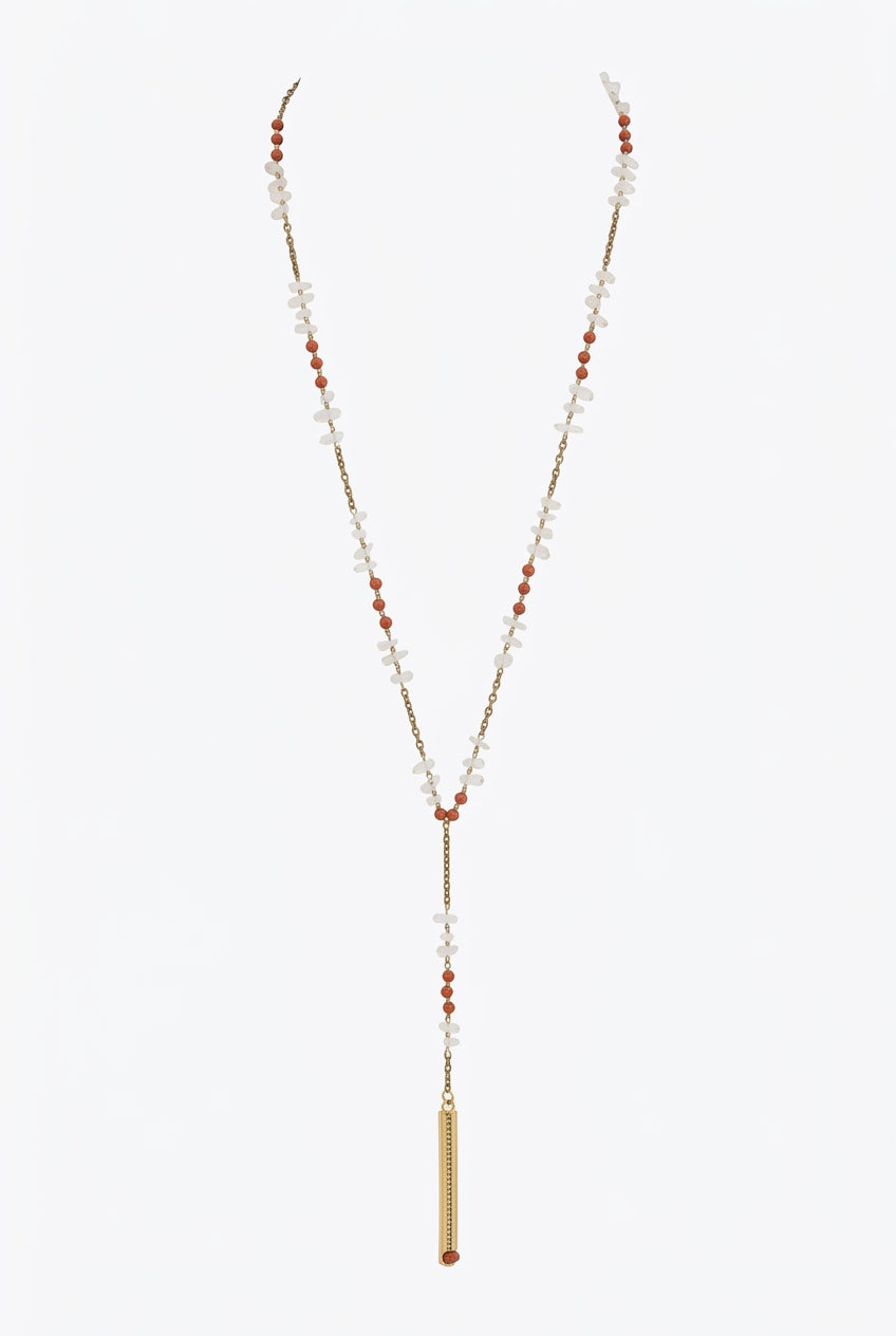 Orange & White Necklace