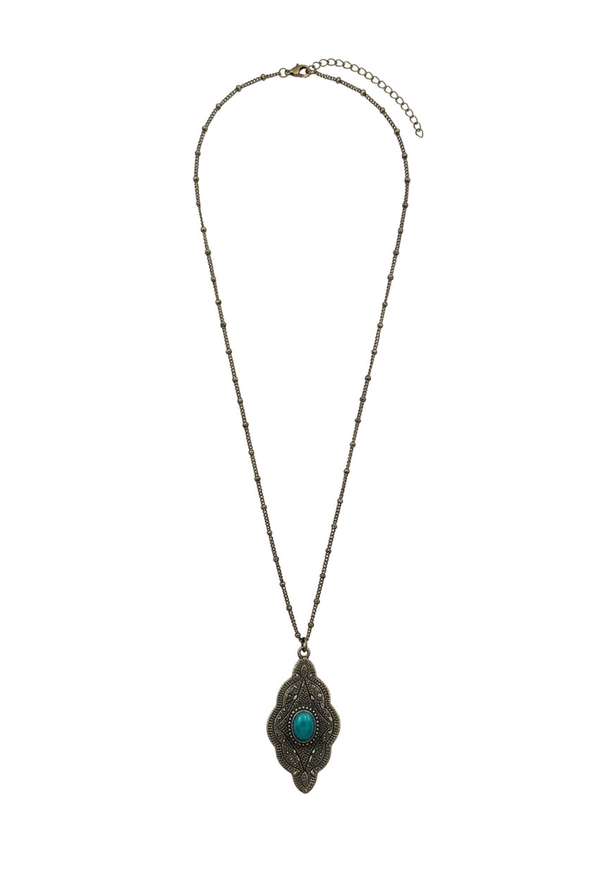 Oval Turquoise Necklace
