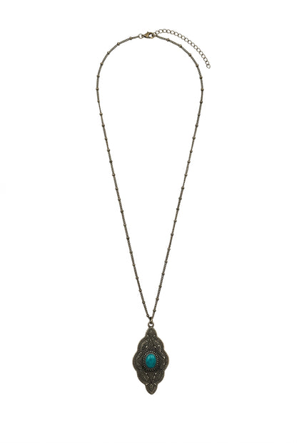 Oval Turquoise Necklace