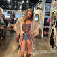 Embroidered Tube Dress