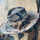 Flower Distressed Painted Hat
