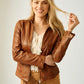 Chevron Leather Jacket