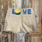 Medium Up Cycled Mineral Washed Love Shorts