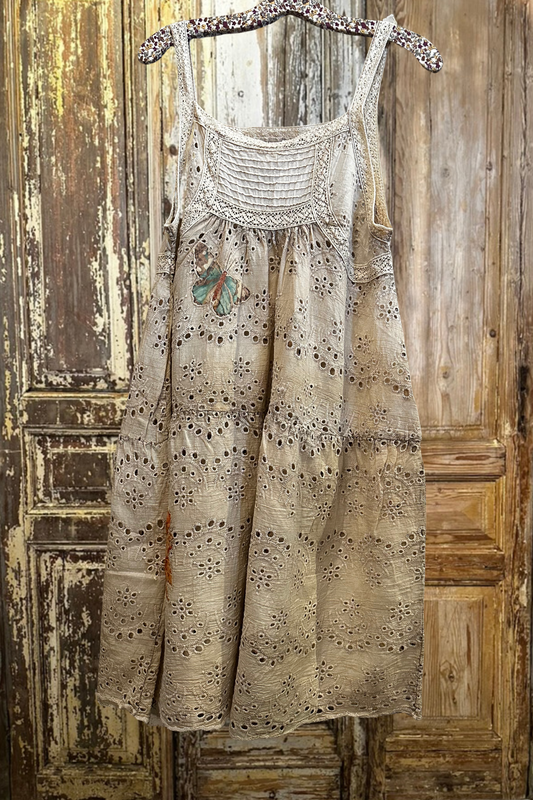 Sleeveless Eyelet Tunic