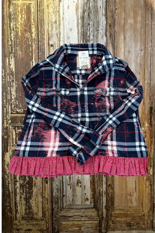 M/L Ruffled Flannel