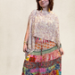 Boho Patched Maxi Skirt