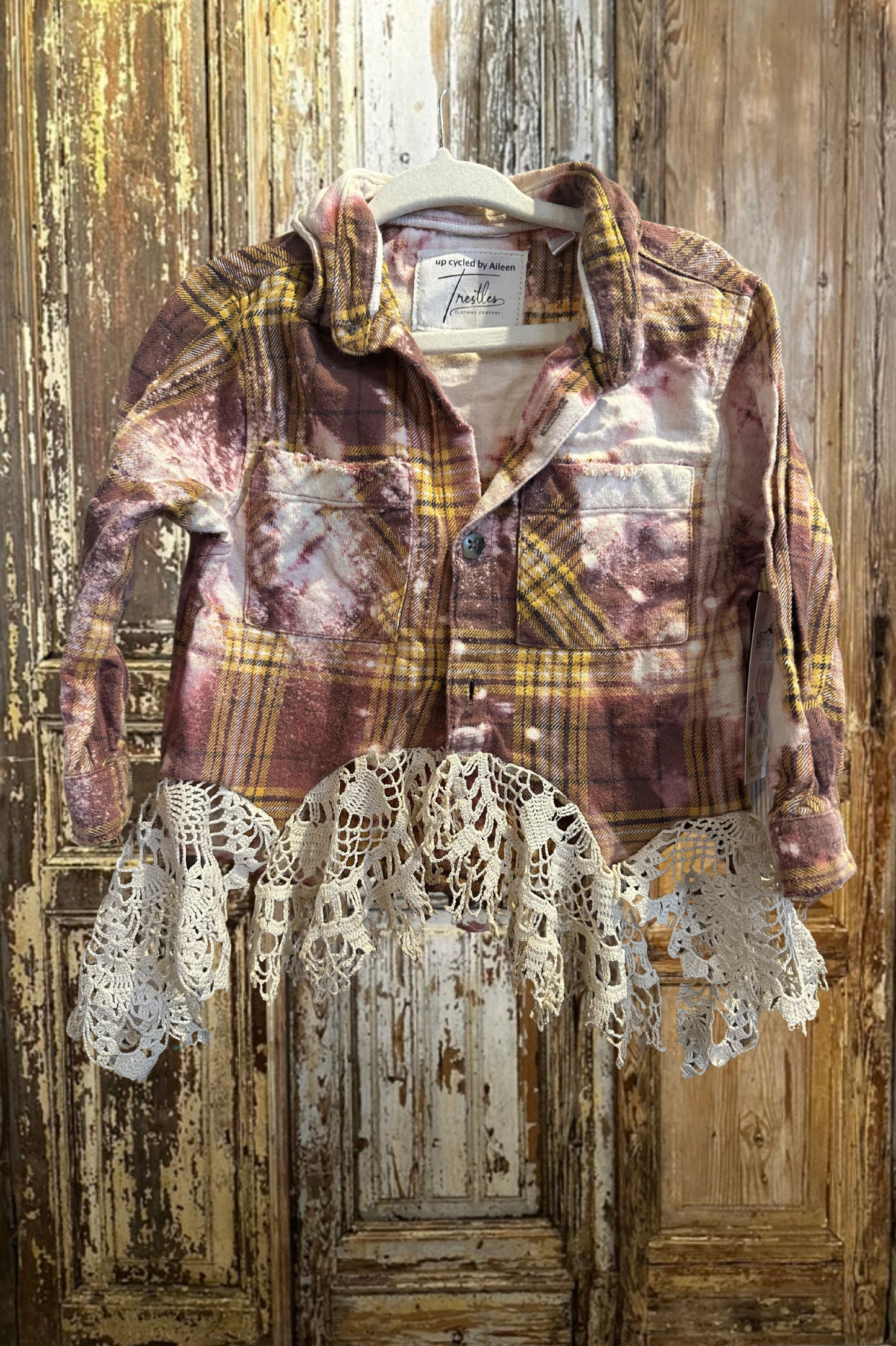 12-18m Lace Plaid