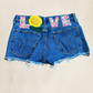 Size 27  Love Shorts