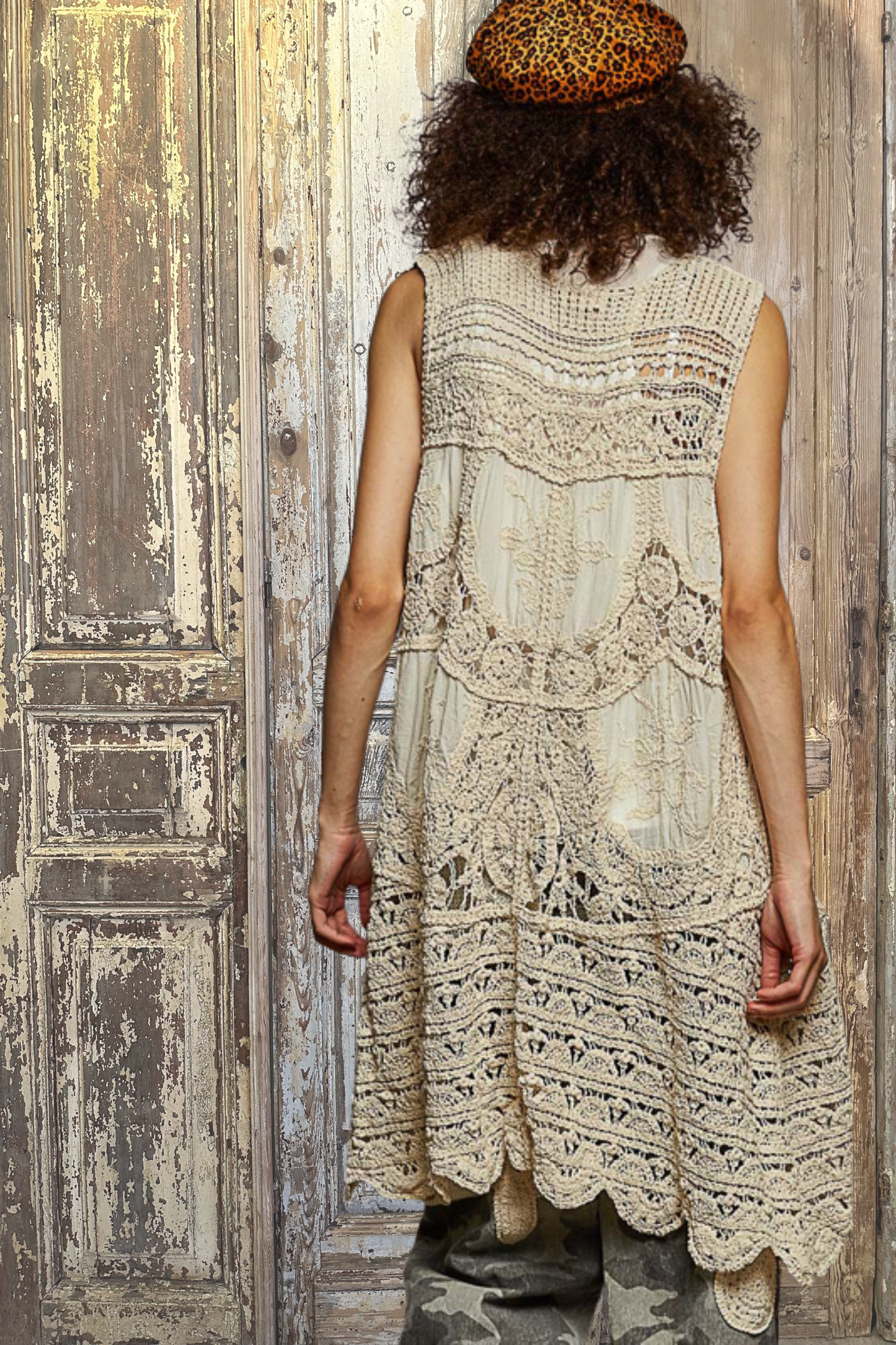 Crochet Embroidery Vest