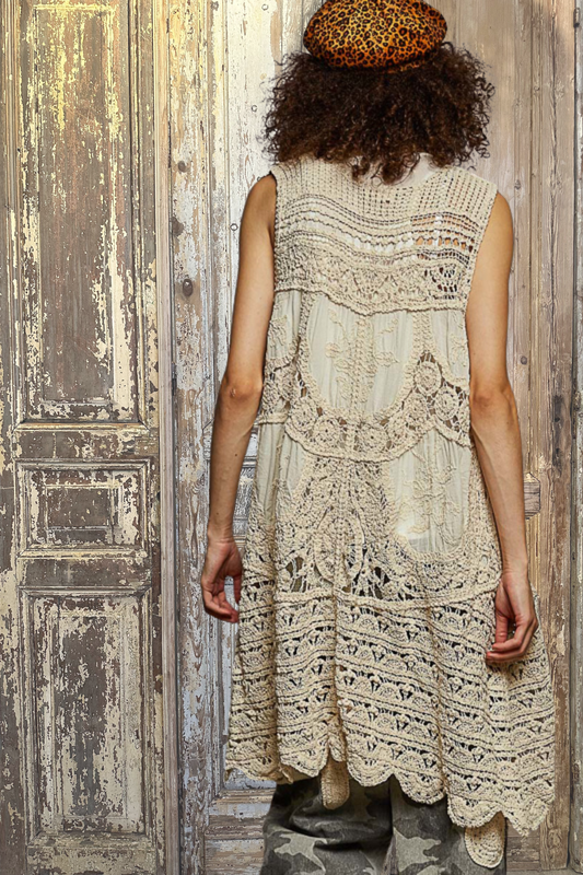 Crochet Embroidery Vest