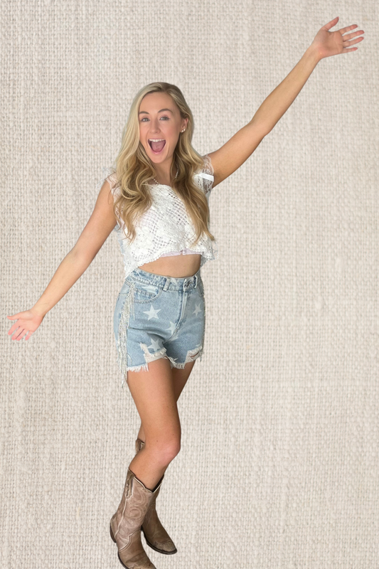 Stars Side Bling Shorts