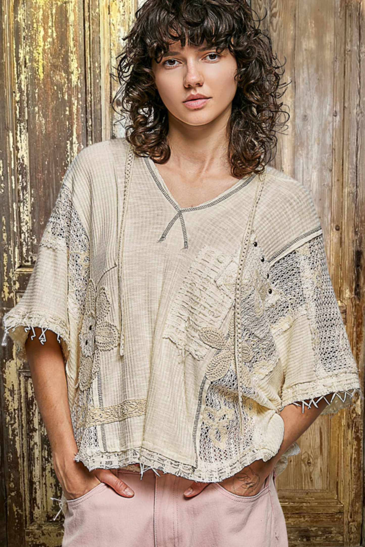 V Neck Hoodie