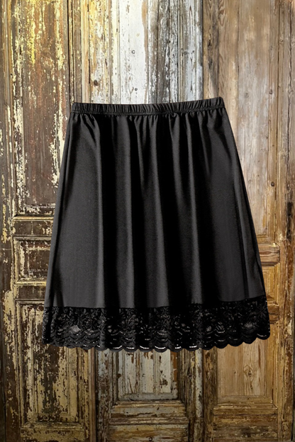 Lace Trim Half Slip-10007
