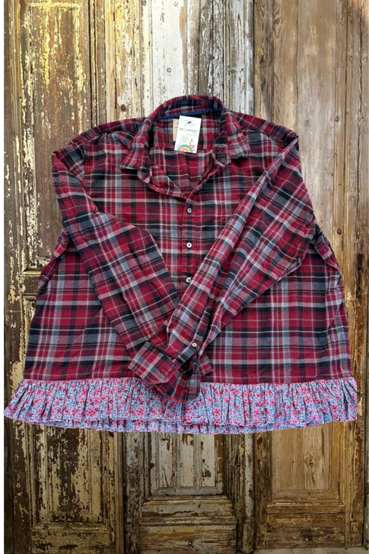 L/XL Ruffled Flannel